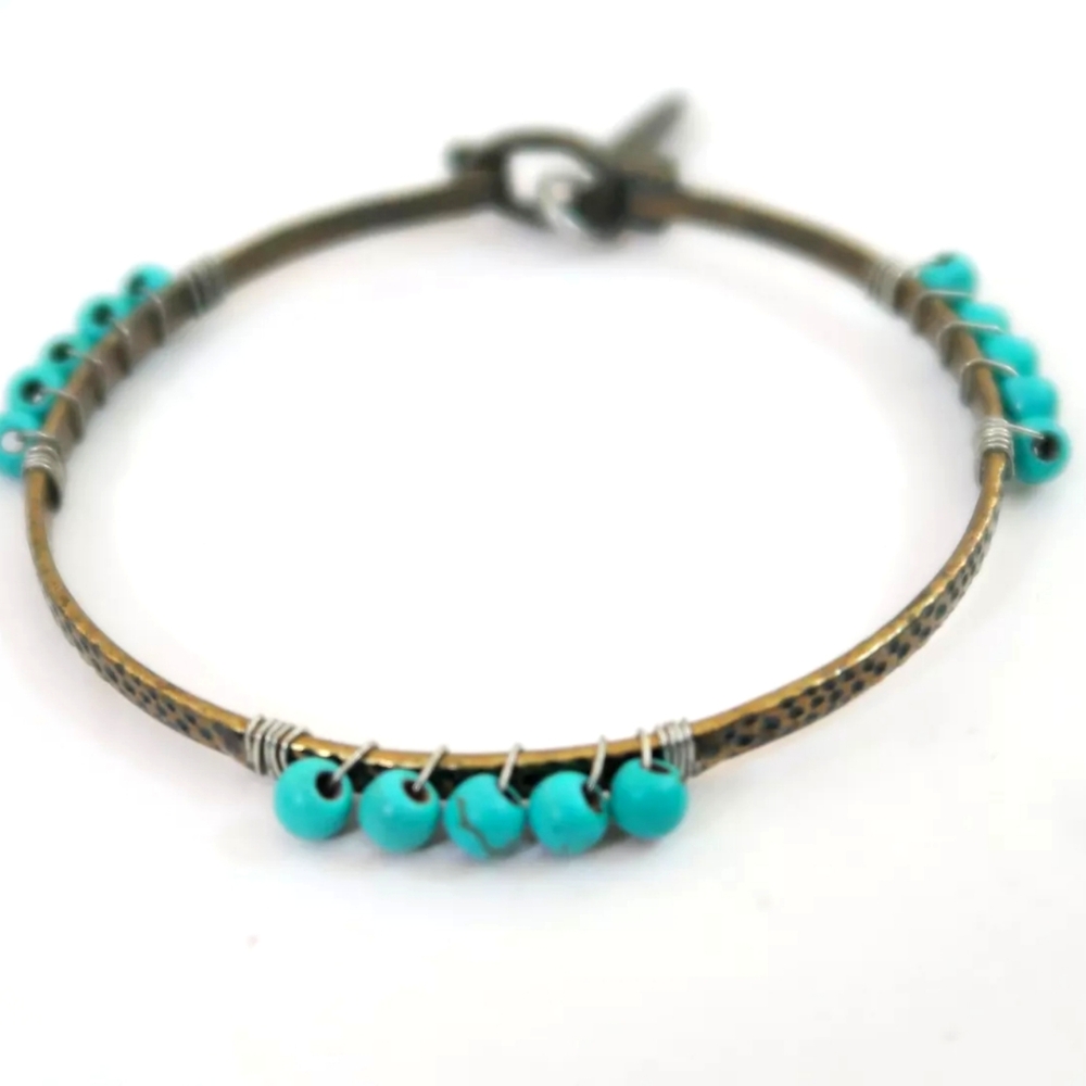 Pinder Design beaded bangle bracelet